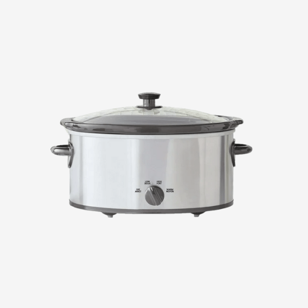 8 Quart Slow Cooker (Stainless Steel Finish, Glass Lid)