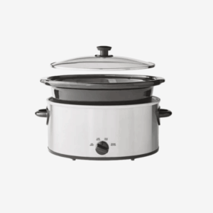 8 Quart Slow Cooker (Stainless Steel Finish, Glass Lid)